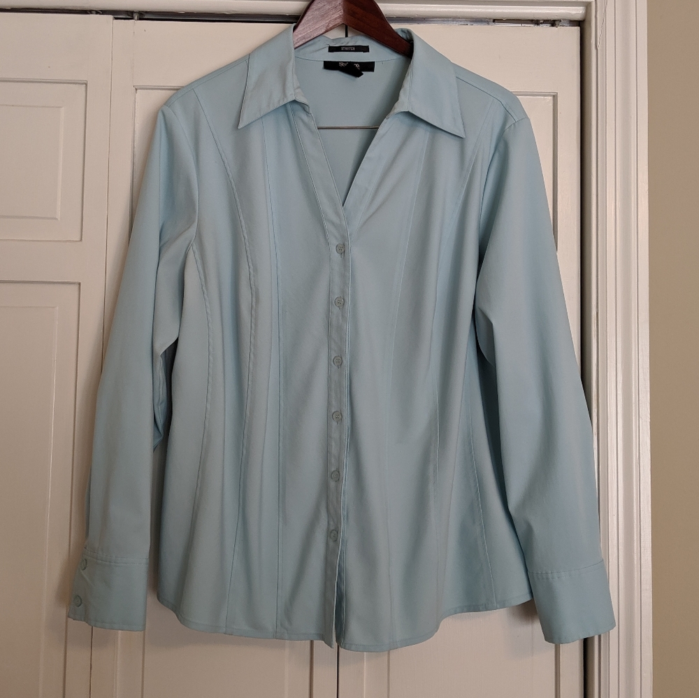 Blue Style & Co. Blouse